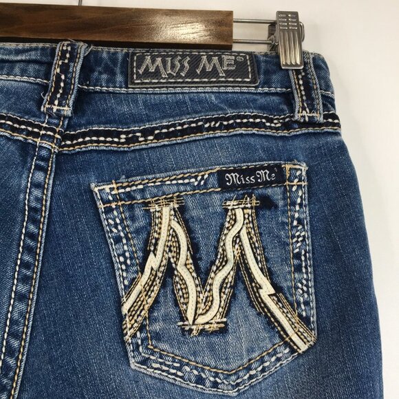 Miss Me The M Series Distressed Skinny Jeans Size 27 - Picture 10 of 13